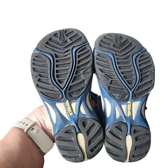Teva Toachi Sandals Blue Little Kids Boys Size 10 - Picture 10 of 11